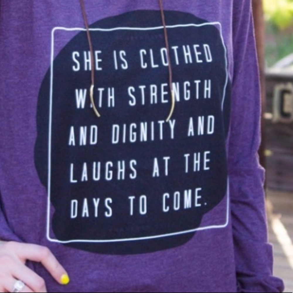 Strength & dignity long sleeve tee - Picture 2 of 2